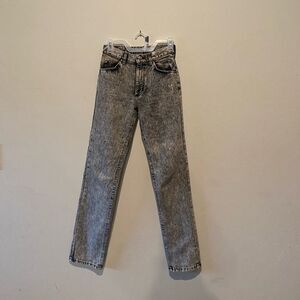 Vintage Lee white black grayish ash wash skinny denim jeans